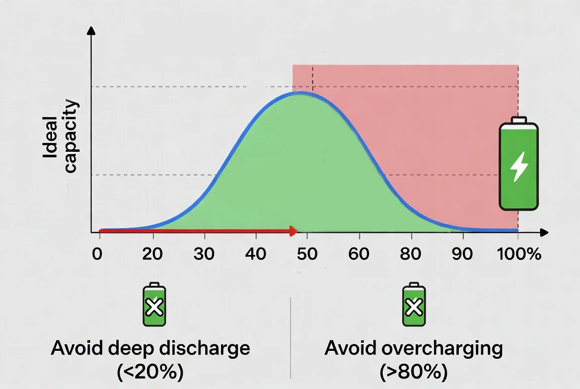 Visualizing the chemical stress on ions at 100% vs 50% charge