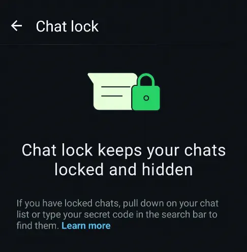Image showing WhatsApp security interface